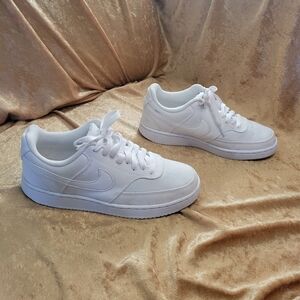 Nike Court Vision Low Next Nature White canvas Sneaker Size 7